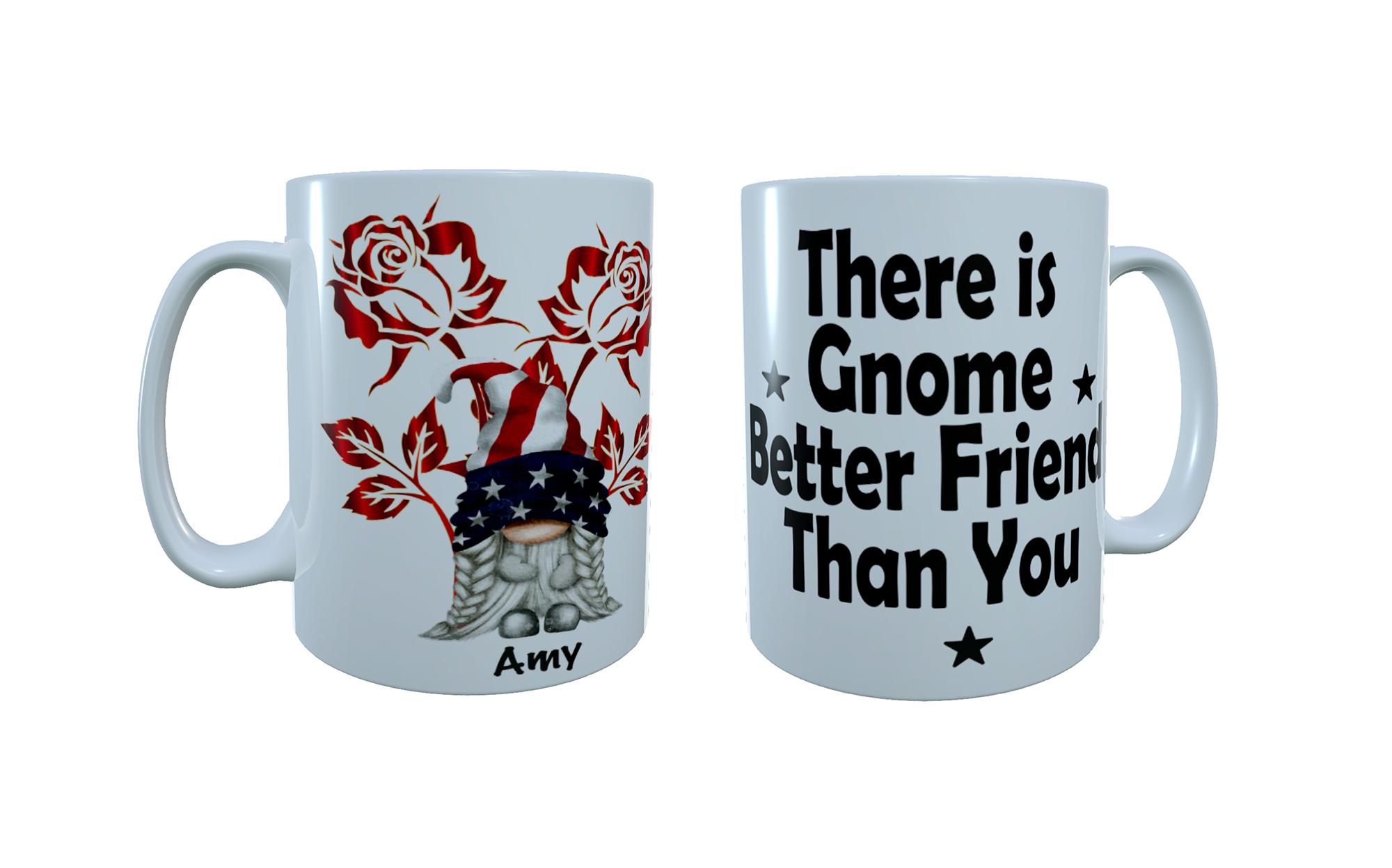 Patriotic Gnome Ceramic Mug, American Gnome, Gonk Coffee Mug